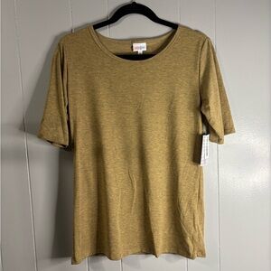 Women's Gold/Mustard/Tint of Black‎ Top Medium